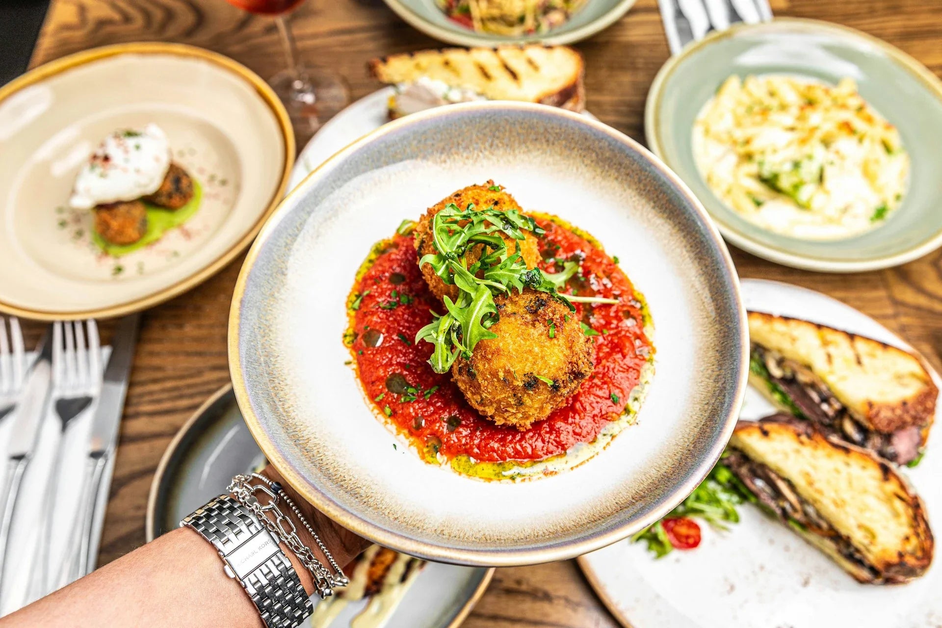 Air Fryer Marinara-Stuffed Arancini